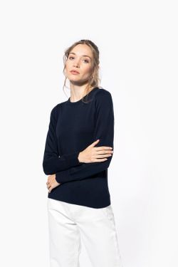 JERSEY CUELLO REDONDO MANGA LARGA MUJER