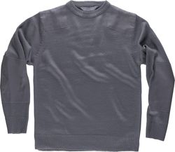 Jersey redondo con refuerzos en hombros / codos Gris