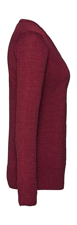 Jersey de punto cuello V mujer