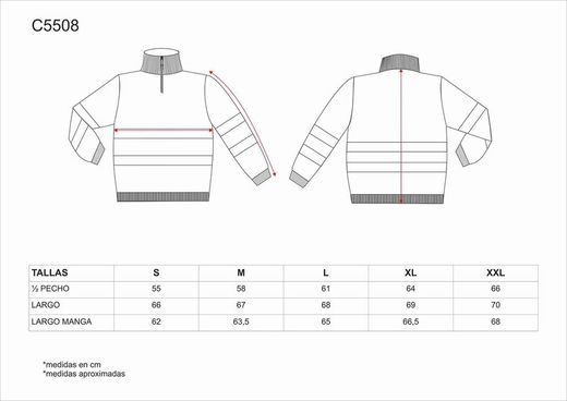 Hochsichtbarer Pullover mit halbem Reißverschluss und reflektierenden Bändern Gelb AV