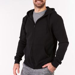 Jungle Zip-Up Hoodie Black