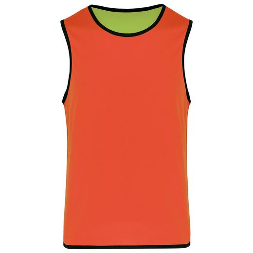 Wendbares Rugby-Lätzchen für Kinder Lime / Spicy Orange