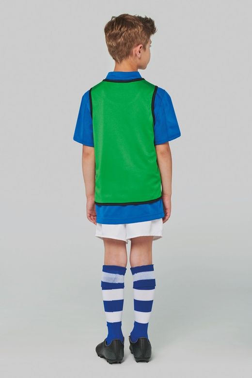 Wendbares Rugby-Lätzchen für Kinder Lime / Spicy Orange