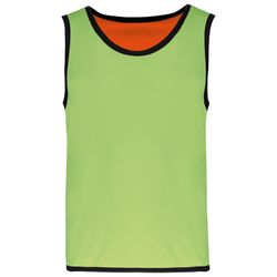 Wendbares Rugby-Lätzchen für Kinder Lime / Spicy Orange