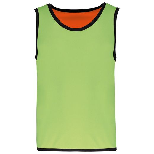 Wendbares Rugby-Lätzchen für Kinder Lime / Spicy Orange