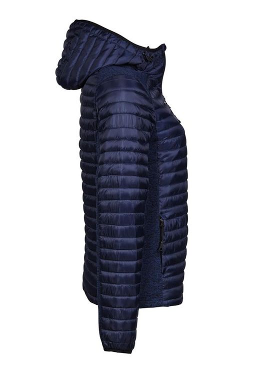 Giacca crossover da esterno con cappuccio da donna