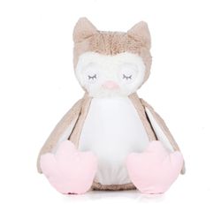 Lechuza de peluche con cremallera