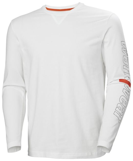 Logo Longsleeve Helly Hansen White