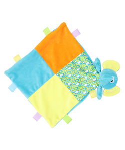 Flaches mehrfarbiges Elefant-Kuscheltier