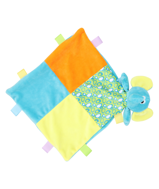 Flaches mehrfarbiges Elefant-Kuscheltier