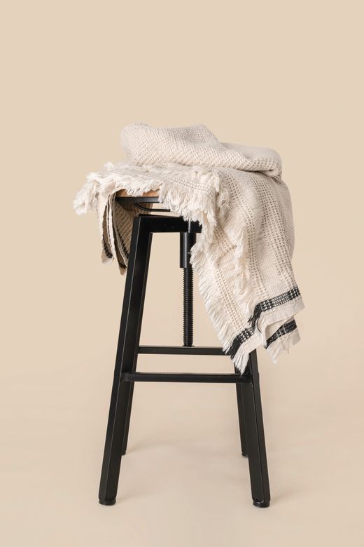 Plaid mit Wabenmuster