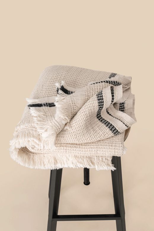 Plaid mit Wabenmuster