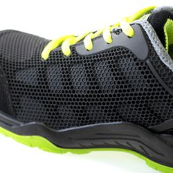 MARIO, zapato S1P deportivo negro-verde metal free