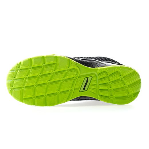MARIO, zapato S1P deportivo negro-verde metal free