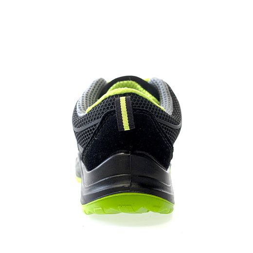MARIO, zapato S1P deportivo negro-verde metal free