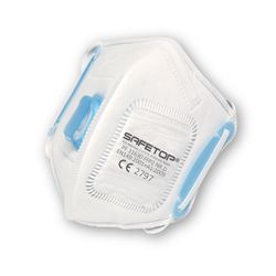 Mascarilla FFP2 válvula+membrana NR D plegable vertical