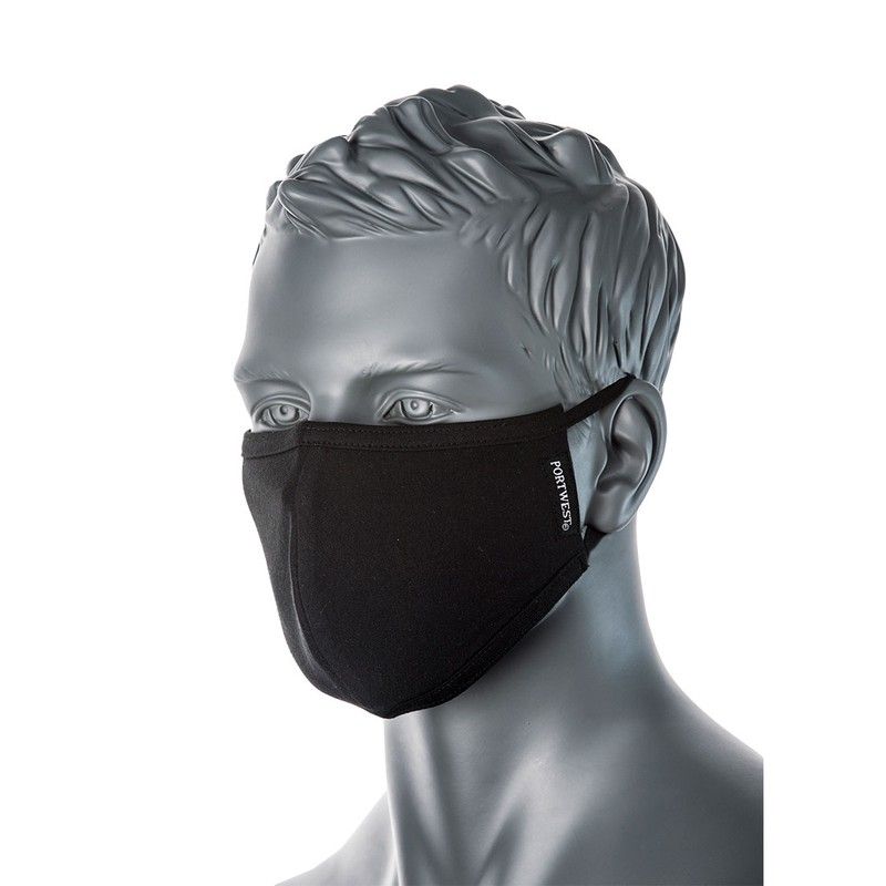 Mascarilla textil de 2 capas antimicrobiana (Pack 25)