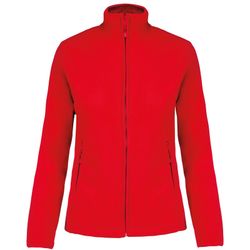 Mikrofleece-Jacke mit Reißverschluss für Damen