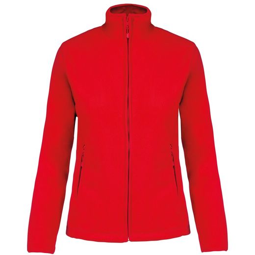 Mikrofleece-Jacke mit Reißverschluss für Damen