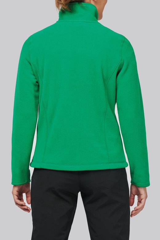 Mikrofleece-Jacke mit Reißverschluss für Damen