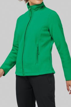 Mikrofleece-Jacke mit Reißverschluss für Damen