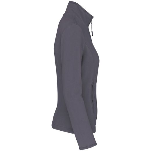 Mikrofleece-Jacke mit Reißverschluss für Damen
