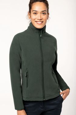 Mikrofleece-Jacke mit Reißverschluss für Damen