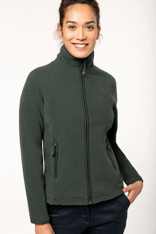 Mikrofleece-Jacke mit Reißverschluss für Damen