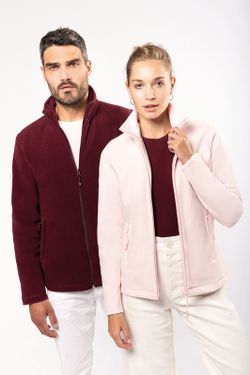 Mikrofleece-Jacke mit Reißverschluss für Damen