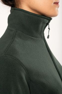 Mikrofleece-Jacke mit Reißverschluss für Damen