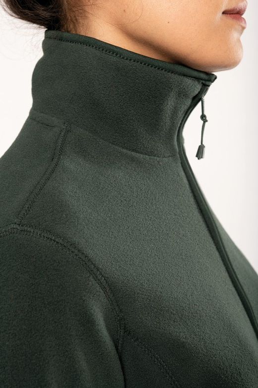 Mikrofleece-Jacke mit Reißverschluss für Damen