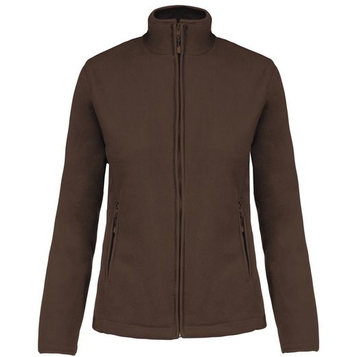Mikrofleece-Jacke mit Reißverschluss für Damen
