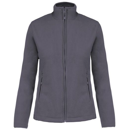Mikrofleece-Jacke mit Reißverschluss für Damen