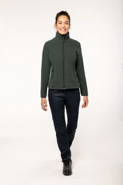 Mikrofleece-Jacke mit Reißverschluss für Damen