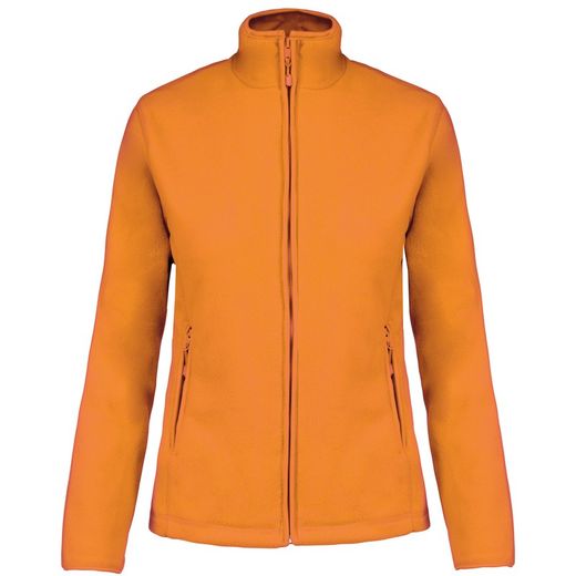 Mikrofleece-Jacke mit Reißverschluss für Damen