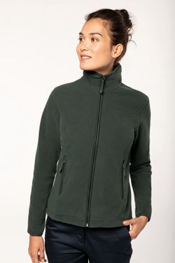 Mikrofleece-Jacke mit Reißverschluss für Damen