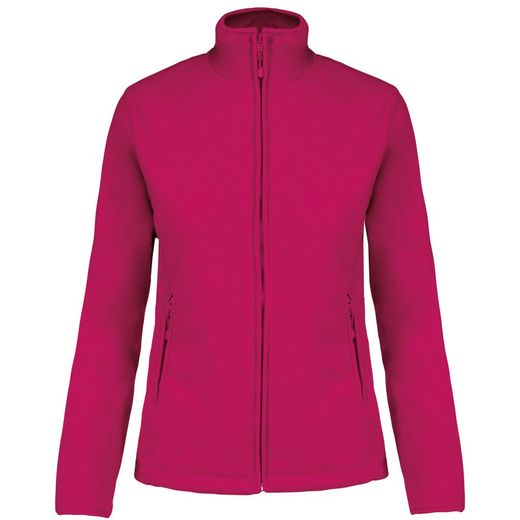 Mikrofleece-Jacke mit Reißverschluss für Damen