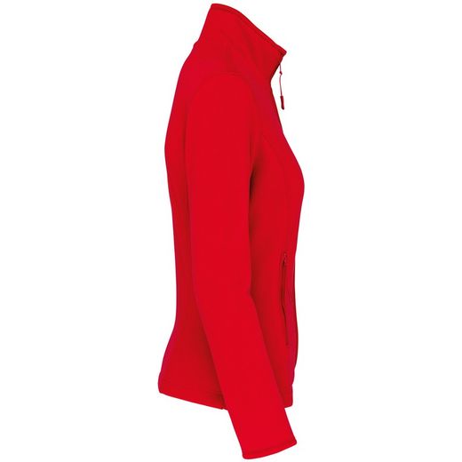 Mikrofleece-Jacke mit Reißverschluss für Damen