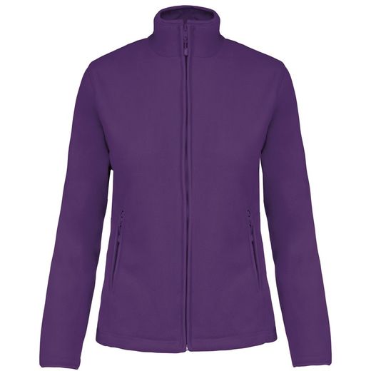 Mikrofleece-Jacke mit Reißverschluss für Damen