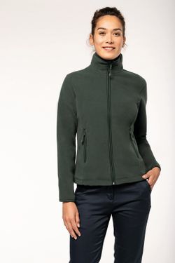 Mikrofleece-Jacke mit Reißverschluss für Damen