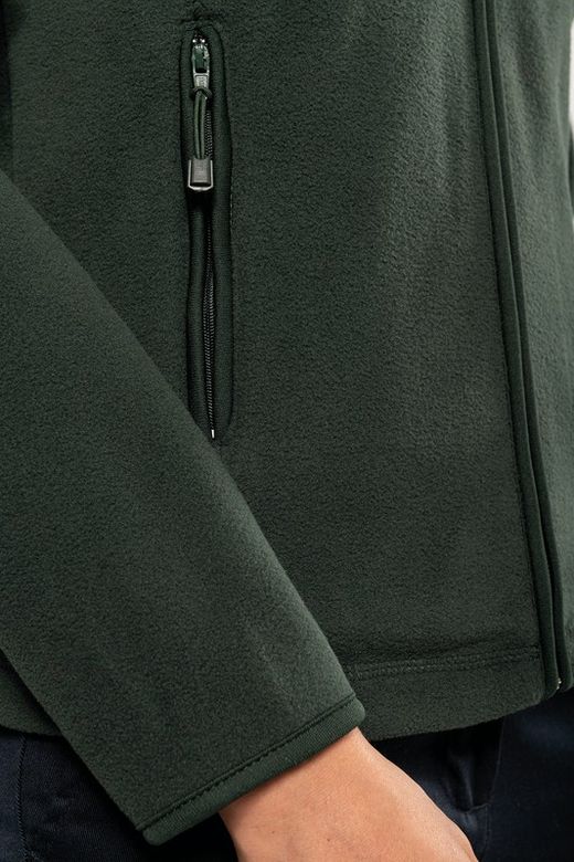 Mikrofleece-Jacke mit Reißverschluss für Damen