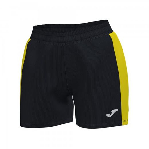 Maxi Short Noir-Jaune