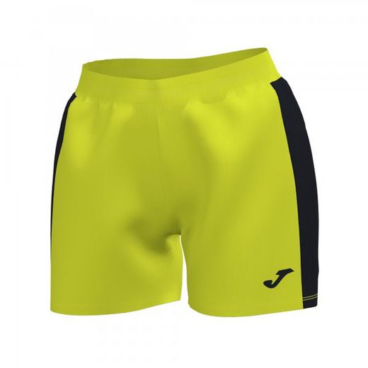 Maxi Short Jaune Fluo-Noir