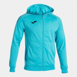 Menfis Zip-Up Hoodie Fluor Turquoise
