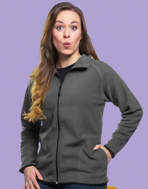 Micropolare con cerniera donna