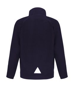 Ragazza con zip intera micropolare