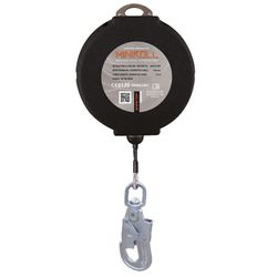 MINI-ROLL INOX, retráctil vertical de cable acero inox 20 m