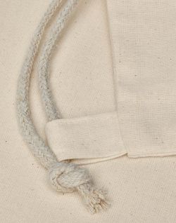 Mochila de algodón con cordones