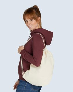 Mochila de algodón con cordones