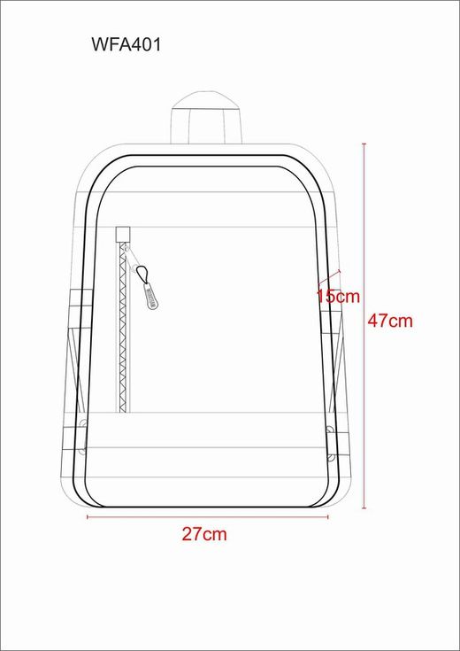 Warnschutzrucksack mit reflektierenden Bändern und Doppelfach Kapazität 25 Liter Orange AV